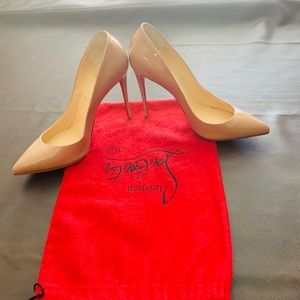 Christian Louboutin nude heels size 8.5